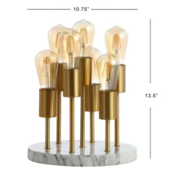 13.5" Metal Pleiades Modern Accent Lamp (Includes LED Light Bulb) Gold - JONATHAN Y -Furniture store GUEST dd06ff47 531c 4189 8a30 ab74cdc35eb9