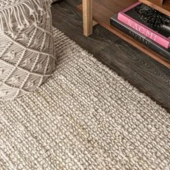 Hiro Hand Woven Chunky Jute Area Rug - JONATHAN Y -Furniture store GUEST dddbcc01 c76f 40fa a03e 362429622471