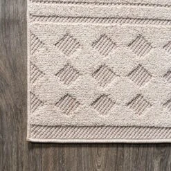 Xlendi High-Low Pile Moroccan Geometric Indoor/Outdoor Area Rug - JONATHAN Y -Furniture store GUEST df4074d4 a595 4556 984a f6144d2cd056