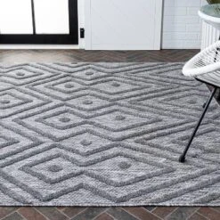 Balansat Moroccan Diamond Indoor/Outdoor Area Rug - JONATHAN Y -Furniture store GUEST df76e38a 8000 4c44 943c 44cfc6be15fb