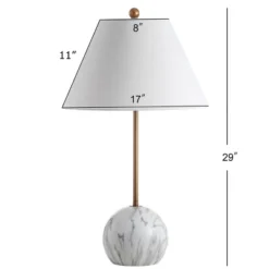 29" Resin/Metal Miami Minimalist Table Lamp (Includes LED Light Bulb) Gold - JONATHAN Y 7 29" Resin/Metal Miami Minimalist Table Lamp (Includes LED Light Bulb) Gold - JONATHAN Y -Furniture store GUEST e048e451 9d5a 48f5 95f2 5da8f8f40745