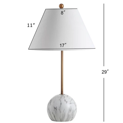 29" Resin/Metal Miami Minimalist Table Lamp (Includes LED Light Bulb) Gold - JONATHAN Y 3 29" Resin/Metal Miami Minimalist Table Lamp (Includes LED Light Bulb) Gold - JONATHAN Y - Image 3