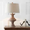 26.5" Scarlett Resin Table Lamp (Includes LED Light Bulb) Brown - JONATHAN Y
