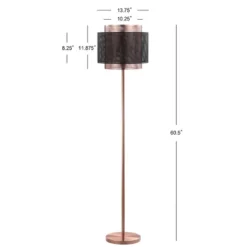 60.5" Metal Tribeca Floor Lamp (Includes LED Light Bulb) Copper - JONATHAN Y -Furniture store GUEST e27196ef c2af 4db4 a9c1 accdd7521f9d