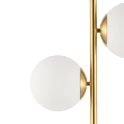 28" 2-Light Amelie Coastal Vintage Iron LED Table Lamp Brass Gold/White (Includes LED Light Bulb) - JONATHAN Y -Furniture store GUEST e27b7ec9 d465 400a b8fe 699e68edbcbc