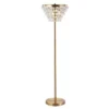 60" Crystal/Metal Jemma Floor Lamp (Includes LED Light Bulb) Gold - JONATHAN Y
