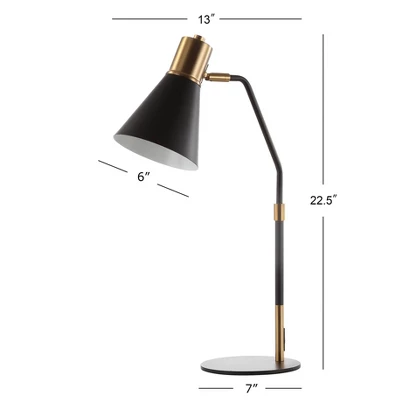 22.5" Metal Apollo Task Lamp (Includes LED Light Bulb) Black - JONATHAN Y 3 22.5" Metal Apollo Task Lamp (Includes LED Light Bulb) Black - JONATHAN Y - Image 3