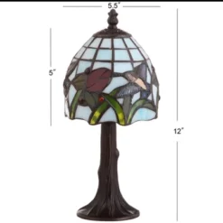JONATHAN Y Hummingbird Tiffany-Style LED Table Lamp -Furniture store GUEST e45f00f9 9c52 4b6c a738 134530be2728