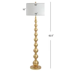 62.5" Metal Adriana Floor Lamp (Includes LED Light Bulb) Gold - JONATHAN Y -Furniture store GUEST e510fe61 160e 48f0 a679 49a0e3ea79b8
