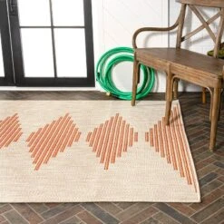 Vinales Diamond Stripe Indoor/Outdoor Area Rug - JONATHAN Y -Furniture store GUEST e58e9b7e d1bc 4f7e 934a c13473f1def1