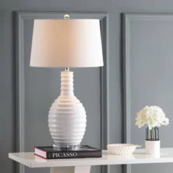 29.5" Ceramic Dylan Table Lamp (Includes Energy Efficient Light Bulb) - JONATHAN Y