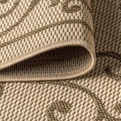 Charleston Vintage Filigree Textured Weave Indoor/Outdoor Area Rug - JONATHAN Y -Furniture store GUEST e7163327 31c9 4505 a091 e3df2ede0bb5