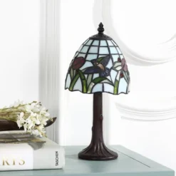 JONATHAN Y Hummingbird Tiffany-Style LED Table Lamp -Furniture store GUEST e95fbd21 b5fa 4579 ae5c 83a4d43bb5cc