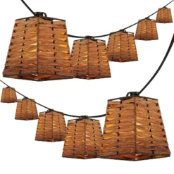 JONATHAN Y Quinn 10' 10-Light Incandescent G40 SQ Bamboo Shaded String Lights: UL Listed, Indoor/Outdoor Use 13 JONATHAN Y Quinn 10' 10-Light Incandescent G40 SQ Bamboo Shaded String Lights: UL Listed, Indoor/Outdoor Use -Furniture store GUEST eb76f819 3b83 4c32 98e5 c6b4109d0b0e