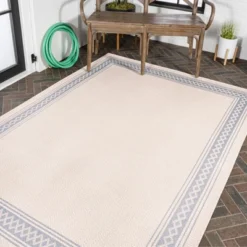 Lucia Classic Diamond Border Indoor/Outdoor Area Rug - JONATHAN Y -Furniture store GUEST ebcc7272 8877 4d6c b7cf b4792c5c976c