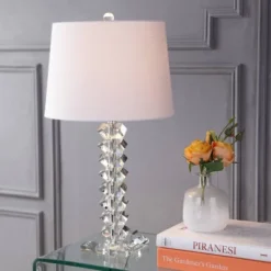 25.5" Crystal Julia Table Lamp (Includes LED Light Bulb) Clear - JONATHAN Y
