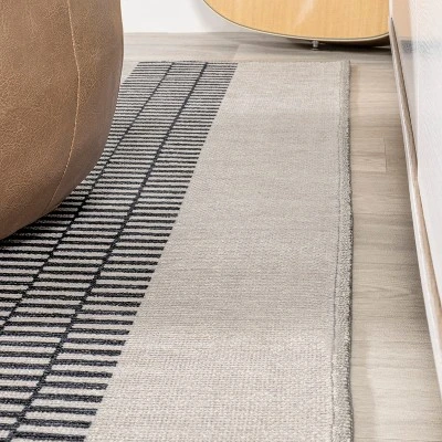 Vichy Geometric Striped Machine-Washable Indoor Area Rug - JONATHAN Y 7 Vichy Geometric Striped Machine-Washable Indoor Area Rug - JONATHAN Y - Image 7