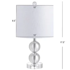 17.5" Crystal Brooklyn Table Lamp (Includes LED Light Bulb) Clear - JONATHAN Y 5 17.5" Crystal Brooklyn Table Lamp (Includes LED Light Bulb) Clear - JONATHAN Y -Furniture store GUEST ef9b6899 9e35 4ac5 9e36 d1b0ff15e781