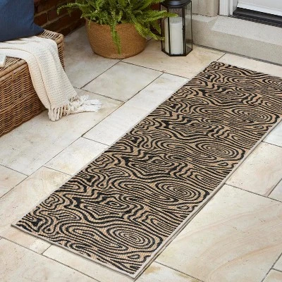 JONATHAN Y Eryx Modern Bohemian Abstract Organic Reversible Machine-Washable Indoor/Outdoor Area Rug 4 JONATHAN Y Eryx Modern Bohemian Abstract Organic Reversible Machine-Washable Indoor/Outdoor Area Rug - Image 4