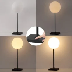 JONATHAN Y Allie Modern Minimalist Indoor/Outdoor Metal Globe Rechargeable/Cordless Dimmable Integrated LED Table Lamp With Touch Sensor 15 JONATHAN Y Allie Modern Minimalist Indoor/Outdoor Metal Globe Rechargeable/Cordless Dimmable Integrated LED Table Lamp With Touch Sensor -Furniture store GUEST f201d85b 0607 490c bbb3 cabd212dd956
