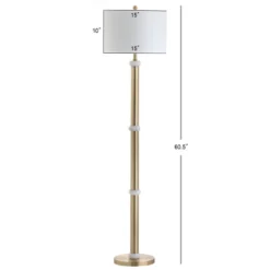 60.5" Metal/Marble Gregory Floor Lamp (Includes LED Light Bulb) Gold - JONATHAN Y -Furniture store GUEST f22e0c02 7bd2 474c a6ef 37a53473c8e0