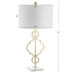 31" Metal July Table Lamp (Includes LED Light Bulb) Gold - JONATHAN Y -Furniture store GUEST f3a7c38a 3ea6 48f9 a5ab 8fbe287c48c1