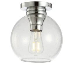 7.75" Metal/Glass Atlas Flush Mount (Includes Energy Efficient Light Bulb) - JONATHAN Y -Furniture store GUEST f5a6c8fd 2f72 406a a0ec 4021b09332ca