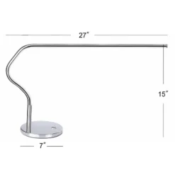 15" Julian Task Lamp (Includes LED Light Bulb) Silver - JONATHAN Y -Furniture store GUEST f5d71d92 f4ec 4cf9 b450 3d4068d7496b