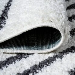 Petra Stripe Geometric Shag Area Rug - JONATHAN Y -Furniture store GUEST f6414663 736d 467e b5e1 4f9e062ed1a4