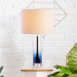 Glass/Crystal Edward Table Lamp (Includes Energy Efficient Light Bulb) - JONATHAN Y -Furniture store GUEST f68ba630 6bdc 4d58 b8cc c3550467f3c3