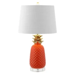 23" Pineapple Classic Vintage Ceramic LED Table Lamp LED Light Bulb (Includes LED Light Bulb) - JONATHAN Y -Furniture store GUEST f68ee757 7fd5 4d9a b874 4ab7f5c6c85d