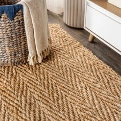 Espina Hand Woven Herringbone Chunky Jute Indoor Area Rug - JONATHAN Y -Furniture store GUEST f7ff3919 f556 438b 9a0e 1d69def9460f