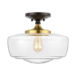 14" Marfa Glass/Iron Farmhouse Modern LED Flush Mount - JONATHAN Y 27 14" Marfa Glass/Iron Farmhouse Modern LED Flush Mount - JONATHAN Y -Furniture store GUEST f85ae9ea 8e8e 42a5 b467 b6c71a7b6e28