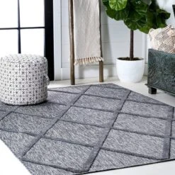 Salines Diamond Trellis Indoor/Outdoor Area Rug - JONATHAN Y -Furniture store GUEST f9815abf 9209 499a a9f5 d067c34dbe99