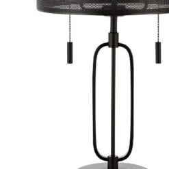27" 2-Light Hank Industrial Farmhouse Iron LED Table Lamp With USB Charging Port Oil Rubbed Bronze (Includes LED Light Bulb) - JONATHAN Y -Furniture store GUEST fa38d1b3 9b8b 48fc 990a 5de2cee56aa7