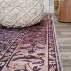 Victoria Ornate Persian All-Over Machine-Washable Area Rug - JONATHAN Y -Furniture store GUEST fc833825 f97c 4c24 98d6 09f9e21fbdc6