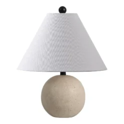 JONATHAN Y Liza Modern Minimalist Travertine Globe LED Table Lamp -Furniture store GUEST fde93a61 eacc 4a65 806a 17046a8a556c