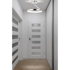 17.5" Metal Owen Dimmable Semi Flush Mount (Includes Energy Efficient Light Bulb) Chrome - JONATHAN Y 7 17.5" Metal Owen Dimmable Semi Flush Mount (Includes Energy Efficient Light Bulb) Chrome - JONATHAN Y -Furniture store GUEST ffc23536 55f7 4c70 9d05 d2dc00ff7718